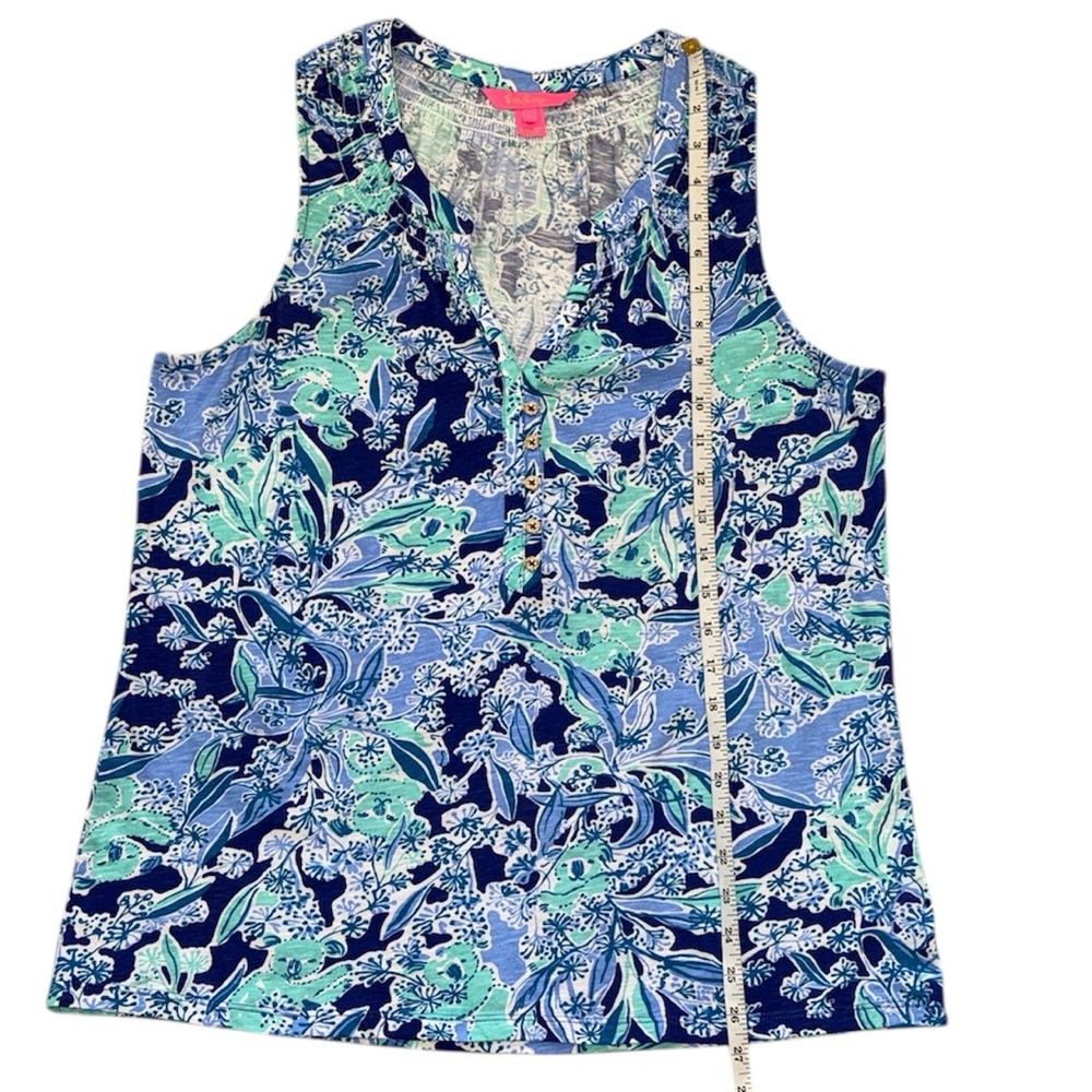 Lilly Pulitzer Essie Koalafications Sleeveless Top Tank, Size Large - Picture 10 of 11